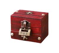 Genérico Keepsake Box - Decorative Storage Bõx | Wooden Lock Box | Antique Jewellery Trinket, Memory Chest for Bedroom, Dresser, Office, Vanity, Nightstand, Shelf and Home Use