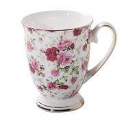 Genérico Keramik-Teetasse, Handgefertigte Keramiktasse, Florale Kaffeetasse Mit Henkel, Kaffeetassen In Leuchtenden Farben Und Mustern, Teetasse Aus Porzellan Aus Knochenporzellan Für Kaffeegetränke)