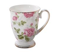 Genérico Keramik-Teetasse, Handgefertigte Keramiktasse, Florale Kaffeetasse Mit Henkel, Kaffeetassen In Leuchtenden Farben Und Mustern, Teetasse Aus Porzellan Aus Knochenporzellan Für Kaffeegetränke)