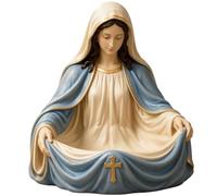 Genérico Key Bowl - Virgin Mary Desk Decoration | Religious Storage Dish | Resin 15x13x12.5cm Home Office Entrance Apartment Bedroom Living Room Study Bathroom Bedside For Women Men Collectors