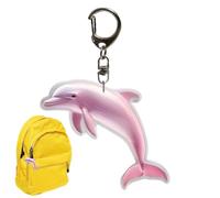 Genérico Key Chain,2D Flat-Printed Cartoon Acrylic Charm Decor - Dolphin Bag Charm - for Women Men Boys Girls Backpack School Travel Office Home House Indoor Outdoor Desk Table