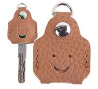 Genérico Key Cover | Smiling Face Design,Leather Key Protector,for Women Men Homeowners Travelers Professionals Students Home Office Apartment Dorm Daily Commute Travel