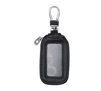 Genérico Key Fob Pouch | Zipper Key Organizer with Metal Hook - PU Leather Portable Car Remote Keychain Bag for Men Women