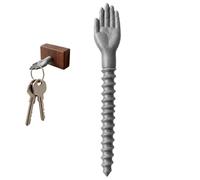 Genérico Key Hooks - Palm Shape 3D Printed Screw in Hanger | Wall Key Hanger | for Office Home Men Women Towel Coat Purse Bag Bathroom Shower Hat Apartment Kitchen Jewelry Entryway
