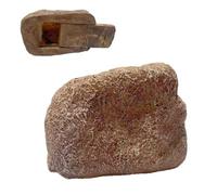 Genérico Key Rock - Portaobjetos Secreto Grande De Piedra Falsa para Almacenamiento - Estuche Decorativo para Patio Jardín Cobertizo Garaje Caseta Alquiler Vacaciones