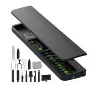 Genérico Keyboard Cleaner, Ergonomic Wrist Rest, Soft Non-Slip Design, Charging Port Cleaning Tools Kit, Ideal for Home, Laptop, Computer, Earbud Maintenance, 14.17 x 2.87 x 0.91 Inches