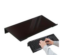 Genérico Keyboard Tray Holder - Acrylic Tilted Computer Keyboard Stand Riser -43.18x3.81x13.97cm For Home Study Room Reception School Cubicle Work Gamers Students Programmers
