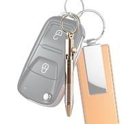 Genérico Keychain Ballpoint Pen - Brass Portable Signature Pen, Pendant Keychain, Relatives Friends Partners Customers Gift Use, Compact Writing Tool for Everyday Carry and Convenient Note Taking