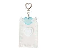 Genérico Keychain de soporte de fotocardio, soporte de fotocardio | Protector de la manga del llavero fotocard,Coste de la cadena clave transparente acrílico para mochila, bolso, saco de escuela