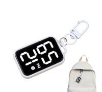 Genérico Keychain Digital Watch, Electronic Timepiece Keyring, Touch Screen Mini Watch, Portable Compact Lightweight Accurate Quartz Display, for Students Adults Teens Commuting Exams Hiking Travel
