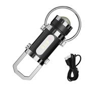 Genérico Keychain Flashlight - LED 8-Mode Portable Bright Rechargeable Lantern | Waterproof Small Keychain Flashlight for Walking, Camping, Night, Work, Home, Running or Survival