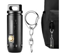 Genérico Keychain Flashlight Unit - Handheld Torch, Outdoor Survival Gear | Signal Strobe Breathing Light Hardware Small Waterproof Battery Powered Accessory for Backpacking Fishing