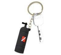 Genérico Keychain - Silicone Air Cylinder Ring, O-Rings Diver Keyring | Silicone Air Cylinder Keychain Oxygen Tank Shape Ring Size Small 3 Inch Length 0.08 Lbs Weight Yellow Diving Theme