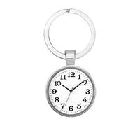 Genérico Keychain Small Clock Print Fashion Purse Decoration Ornament