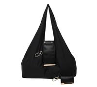 Genérico Keychain Tote Bag, Compact Foldable Vegan PU Leather Bag with Key Ring, Expands Reusable Spacious Shopping Shoulder Bag