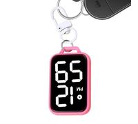Genérico Keychain Watch Clock, Portable Silent Timer, Touch Activated Utility, Compact Travel Accessory, 6 x 4 cm, for Kids Nurse Adult Student Exam School Classroom Office Study Room Outdoor Setup