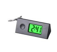 Generico Keychain Watch - Reloj digital portátil con clip de llavero | Estudiantes deportivos ligeros electrónicos adolescentes y adultos | Diseño de reloj comparativo multifuncional, negro, Fare