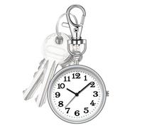 Genérico keychainn Watch - quartzz Pocket Watch | Pocket Watch with Key Buckle | Stylish Exquisite Clip Analouge Timer | Bag Charm For Families, Friends, Lovers On Holidays Advenure Accessoriess