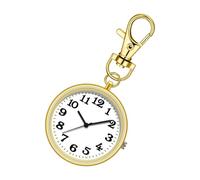 Genérico keychainn Watch - quartzz Pocket Watch | Pocket Watch with Key Buckle | Stylish Exquisite Clip Analouge Timer | Bag Charm For Families, Friends, Lovers On Holidays Advenure Accessoriess