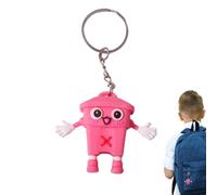 Genérico Keychains For Backpacks, Trash Can Cartoon Keyring Bag Charm
