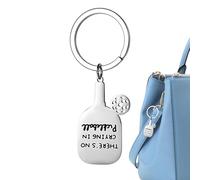 Generico Keychains - Pickleball Keychain, Sports Theme Stainless Steel Keychain, Inspirational Pickleball Jewelry, Pickleballs Keychains Engraved Letters Key Chain for Women, Men, Boys, Girls, A