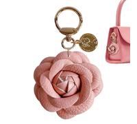 Genérico Keyring Charm,Flower Shape Adorable Keyring,Keychain Bag Pendants | for Women Kids Boys Girls Teens Adults Wife Girlfriend Indoor Outdoor Traveling School Leisure Shopping