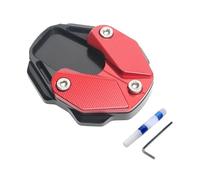Genérico Kickstand Pad, Support Plate, 3.35x2.76x0.98 Inches, Extension Mat, Widened Anti-Skid Base, Modified Aluminum Alloy, Black Heavy Design, 136g Size Fit, for Motorcycle Replacement Stability