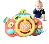 Genérico Kid Steering Wheel Toy, Interactive Activity Board, Sensory Play | Pretend Play Steering Wheel with Sounds & Lights Sound Effects Lights for Young, Kids, Creative Early Learning Pretend