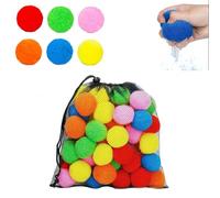 Genérico Kiddospace Reusable Water Sponge Balls, Reusable Summer Water Sponge Balls Pool Toys, Absorbs Water in Seconds, Reusable for Pool,Beach,Backyard (C#1)