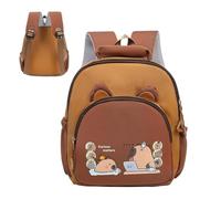 Genérico Kids Backpack - Polyester Animal Bag | Adjustable Schoolbag | 10.63 Inch Cute Cartoon Backpack for Girls & Boys, Preschool, Zoo, Park, Camping, Picnic, Walking & Daily Activities