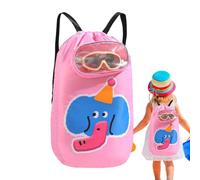 Genérico Kids Beach Bag, Swimming Pool Backpack, 12.2x3.15in Sandproof Large Daypack, Lightweight Mesh Design, Quick Dry Travel Storage for Sports, Gym, Camping, Summer, Vacation