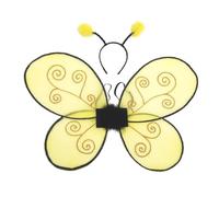 Genérico Kids Bee Fairy Wings, Costume Headband Set for Girls