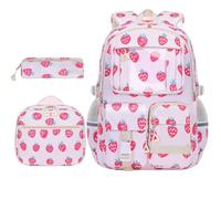 Genérico Kids Bookbag 3 Piece Set Cute Backpack With Pencil Case Reflective