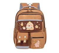 Generico Kids Capybara Backpack, Cartoon Animal School Bag, Waterproof Printed Pouch, Large-Capacity Travel Pack, 16.54x11.81x6.3 Inches Lightweight and Quality, Ideal for Kindergarten Trip, C,