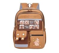 Generico Kids Capybara Backpack, Cartoon Animal School Bag, Waterproof Printed Pouch, Large-Capacity Travel Pack, 16.54x11.81x6.3 Inches Lightweight and Quality, Ideal for Kindergarten Trip, A.,