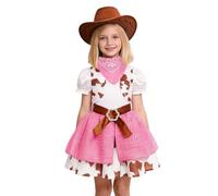 Genérico Kids Cowgirl Outfit - 3 Pieces Cosplay Halloween Clothes