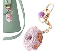 Genérico Kids Donut Keychains | Woolen Fun Keychains For Kids | Donut Party Decorations, Party Favors For Ķids, Food Ṕarty Favors, Ķeychains F́or Wallet, Cell Phone, Bags, Backpack