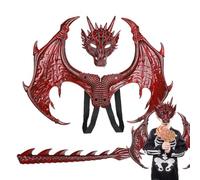 Genérico Kids Dragon Costume Set Wing Tail Foam Halloween Cosplay