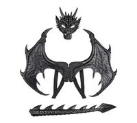 Genérico Kids Dragon Costume Set Wing Tail Foam Halloween Cosplay