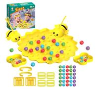 Genérico Kids Fishing Game - Funny Family Bee, Interactive Educational Playgame, Toy For Boy Girl Develop Skills School Travel | Preschoolers Home Playtime Kindergarten Learning Catching Board Set
