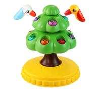 Genérico Kids Fishing Toy, Magnetic Table Game, Rotating Woodpecker Tree, Sound and Light Feature, Educational Coordination Toy, for Fruit Picking Learning Activity Age 3+, 7.68x7.68x8.66 Inches