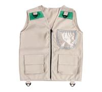 Genérico Kids Fishing Vest - Polyester 43x55cm, Outdoor Adventure Vest, Lightweight Durable Design | Breathable Utility Layer, Camping Kids Vests, Fishing Role Play For Hiking, Camping, Zoo, Travel