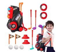 Genérico Kids Golf Clubs 3-5, Portable Golf Club Set, PP Outdoor Toy for Girls, Lawn, Backyard, Garden, Indoor Party, Birthday, Play, and Experience, 25.5x15x39cm