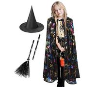 Genérico Kids Halloween Cape - Juego De Roles 3X | Traje de Bienvenida Impreso Exquisito para Celebraciones, Vestidas, Eventos Escolares Y Actuaciones Temáticas