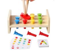 Genérico Kids Hammer, Nail Toy, Toddler Creative Play Birthday Gift Easter Present Christmas Sturdy Handle Portable Design, Mallets for Easter, Birthday, Children's Day, and Christmas
