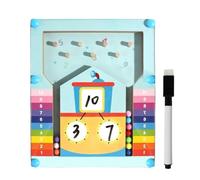 Genérico Kids Math Games, Children Learning Toy, Educational Mathematics Block Set, Skill Builder with Numbers, Ideal for Preschool Activities, Home Practice, Classroom Play and Travel Fun