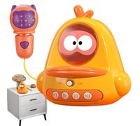 Genérico Kids Microphone, Chick-Shaped Cartoon Karaoke Toy, 10x9.3x9.3cm/3.94x3.66x3.66 Inches Handheld Music, Fun Toy for Girls and Boys, Size, Microphone for Singing and