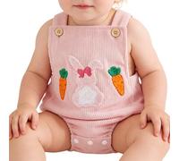 Genérico Kids Onesie - Easter Bunny Animal Outfit, Soft Plush Rabbit Costume with Hooded Design and Fit, Comfortable Wear Function, Ideal for Home Nursery Bedroom Party Travel Photoshoot Playtime