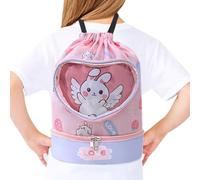 Genérico Kids Pool Backpack, Waterproof Beach Bag, Drawstring Design, Dry Wet Separation, Lightweight Cartoon Accessories for Travel, Sports, Beach Activities, Gym, 14.17x11.81 inches