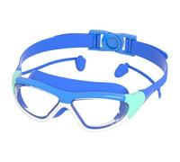 Genérico Kids Pool Goggles, with Earplugs Girls Swim Goggles, Anti-fog UV-proof Non-slip Leak-proof Large Frame Waterproof for 2-14 Years Old Youth Boy Girl Sports Snorkeling Beach
